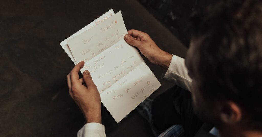 AIがシニアのために孫へのメッセージ文例を作成している様子