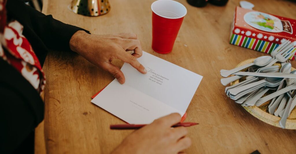 AIがシニアのために孫へのメッセージ文例を作成している様子