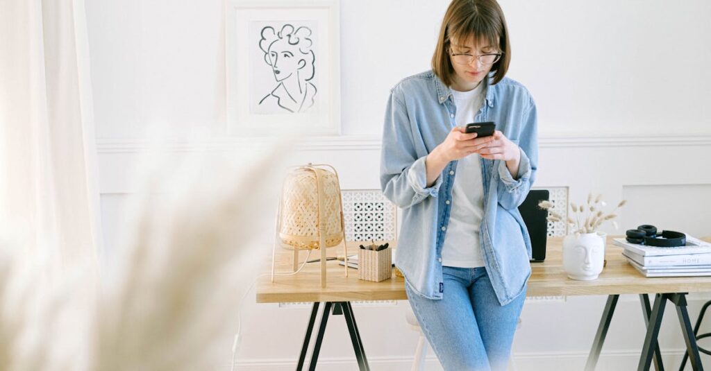 50代の方がインターネットでアフィリエイトブログを書いている様子を示すイメージ画像