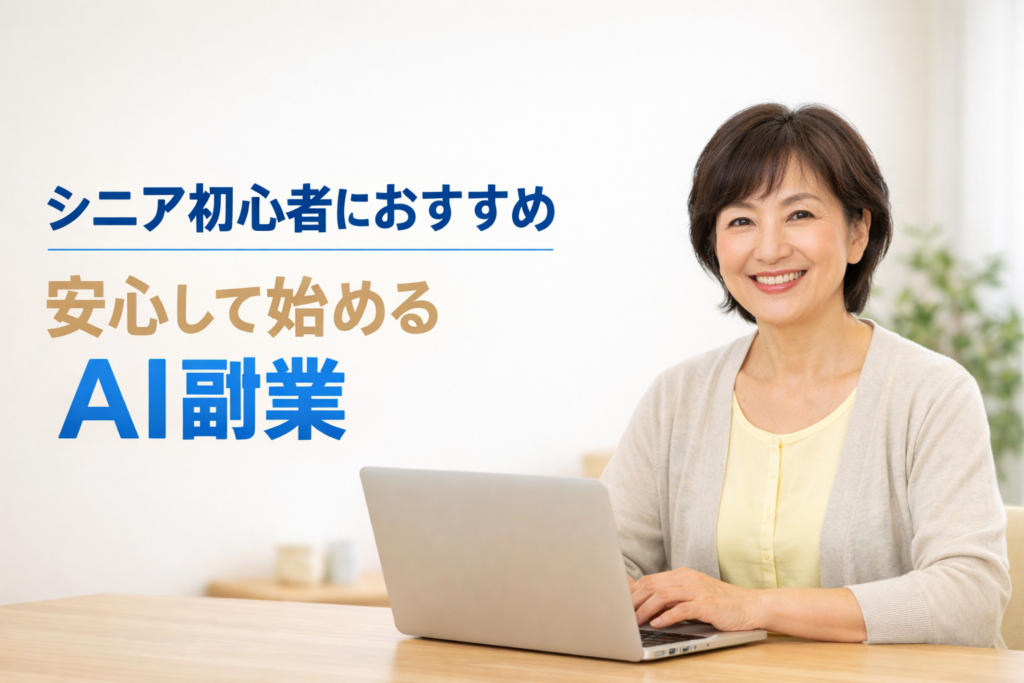 シニア初心者におすすめ AI副業